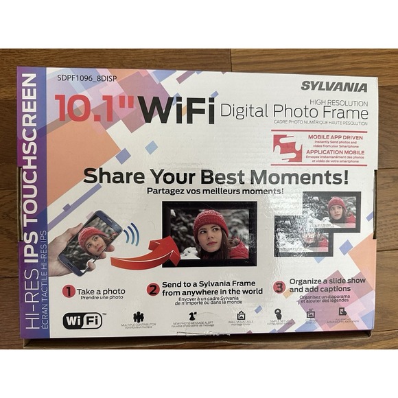 Sylvania 10-Inch Wi-Fi Cloud Digital Picture Frame (Black) - Picture 2 of 4